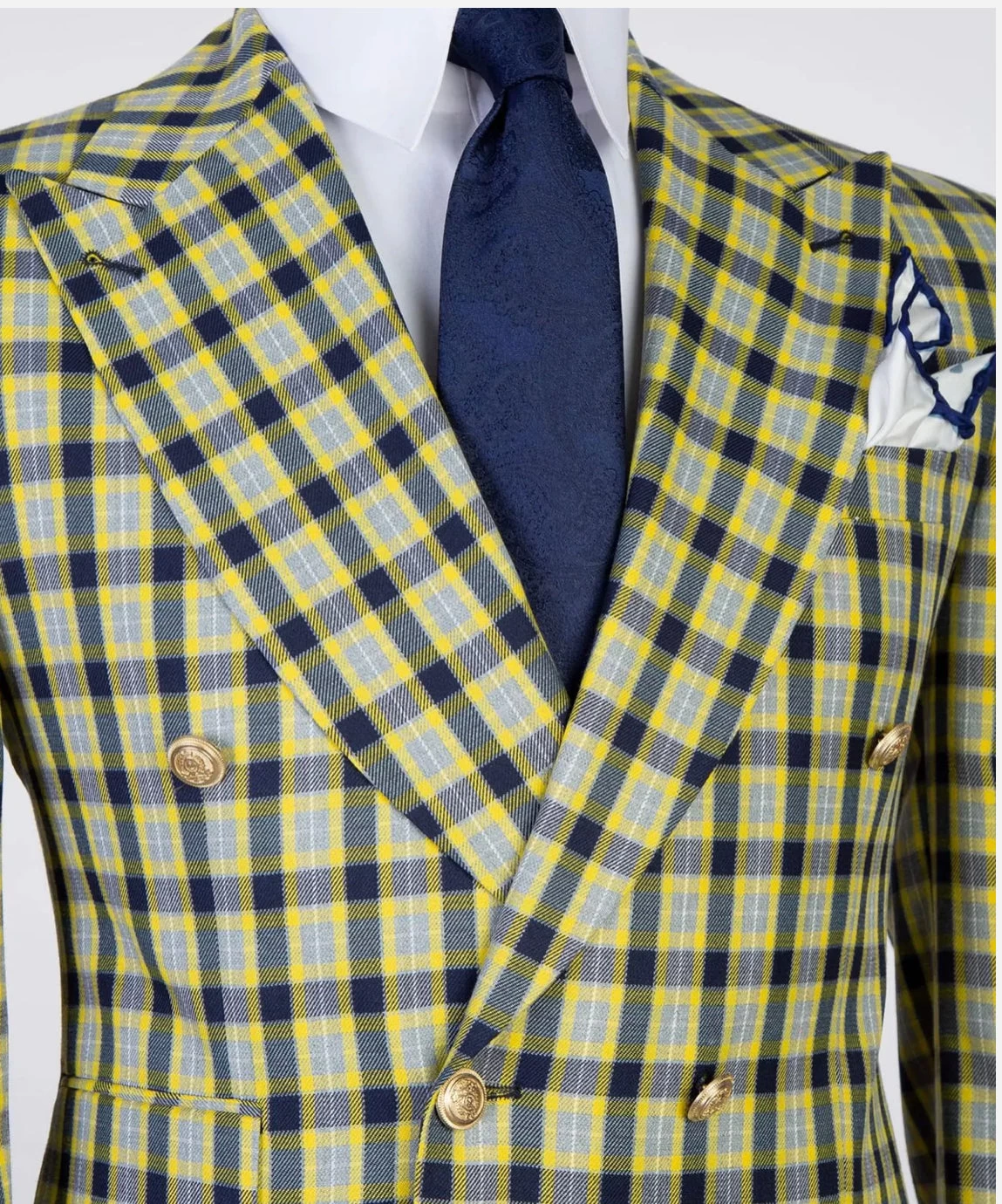 Gold Double Breasted 6 Gold Double Breasted - Image 4