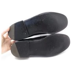 JM WESTON LOAFERS 180 8F 42 LARGE BLACK LEATHER LOAFFERS SHOES -Jm Menswear 311297 3