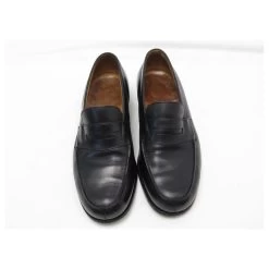 JM WESTON LOAFERS 180 8F 42 LARGE BLACK LEATHER LOAFFERS SHOES -Jm Menswear 311297 5