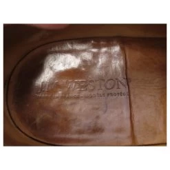 JM WESTON LOAFERS 180 8F 42 LARGE BLACK LEATHER LOAFFERS SHOES -Jm Menswear 311297 6