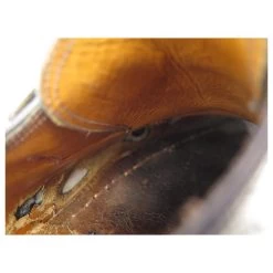 JM WESTON LOAFERS BUCKLE SHOES 531 6.5E 41.5 BLACK SHARK LEATHER SHOES -Jm Menswear 311623 10