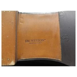 NEW JM WESTON LOAFERS 180 13D 47 BLACK SUEDE STAINLESS STEEL SHOES -Jm Menswear 311658 4