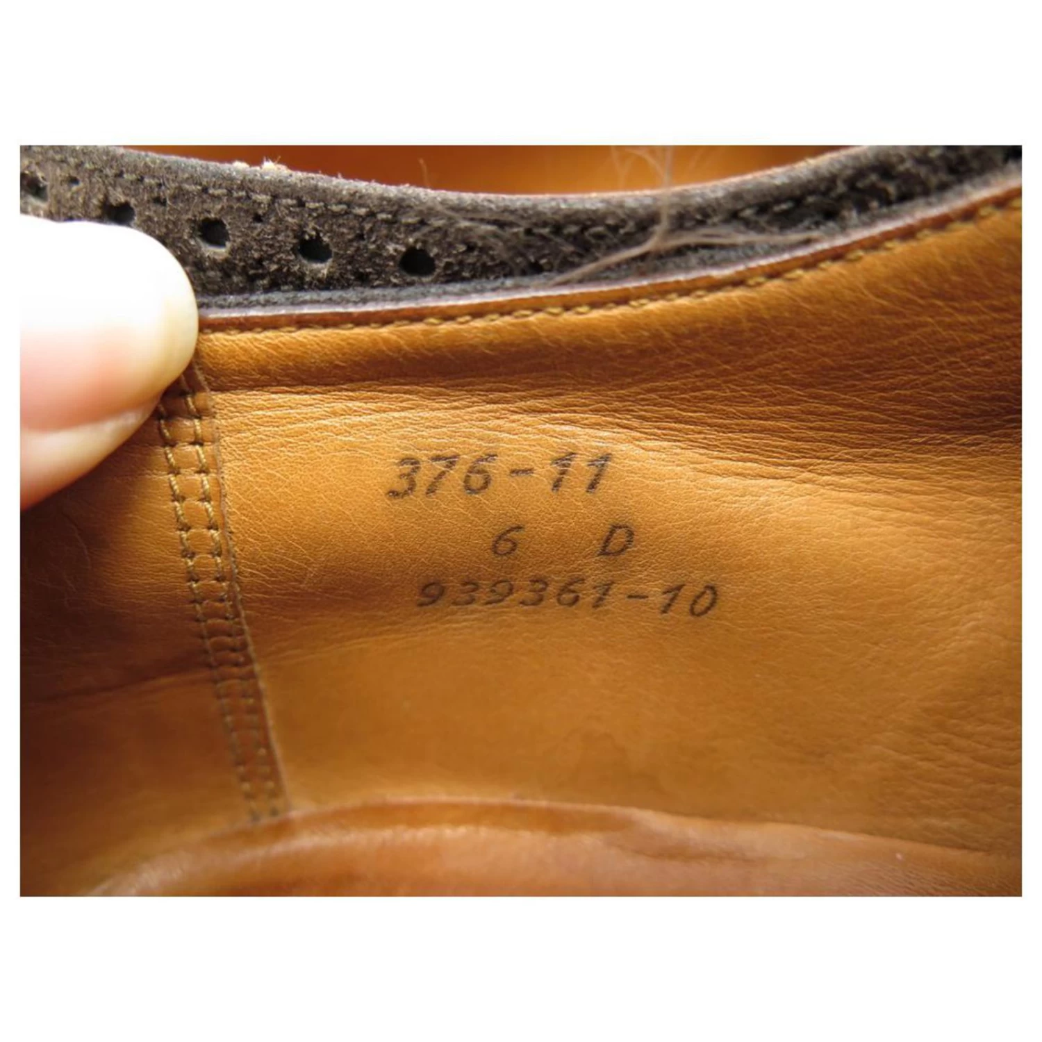 JM WESTON RICHELIEU SHOES 376 Flowered Tip 6D 40 BROWN SUEDE SHOES 9 JM WESTON RICHELIEU SHOES 376 Flowered Tip 6D 40 BROWN SUEDE SHOES - Image 7