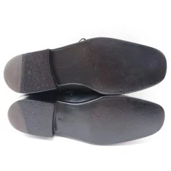 NEW JM WESTON SHOES 615 7D 41 RICHELIEU STRAIGHT BUTTON FLOWERED BLACK LEATHER 12 NEW JM WESTON SHOES 615 7D 41 RICHELIEU STRAIGHT BUTTON FLOWERED BLACK LEATHER -Jm Menswear 328994 3