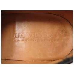 NEW JM WESTON SHOES 615 7D 41 RICHELIEU STRAIGHT BUTTON FLOWERED BLACK LEATHER 15 NEW JM WESTON SHOES 615 7D 41 RICHELIEU STRAIGHT BUTTON FLOWERED BLACK LEATHER -Jm Menswear 328994 6