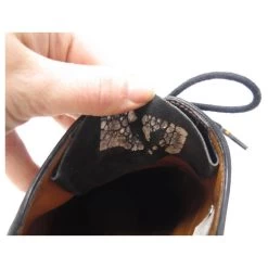 JM WESTON DERBY LE CHASSE SHOES 677 9.5D 43.5 LEATHER + STAINLESS STEEL SHOES Black -Jm Menswear 329048 10