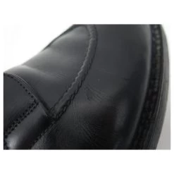 JM WESTON DERBY LE CHASSE SHOES 677 9.5D 43.5 LEATHER + STAINLESS STEEL SHOES Black -Jm Menswear 329048 6