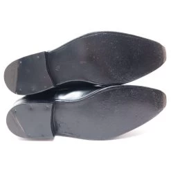 JM WESTON SHOES 448 DERBY STRAIGHT ENDS 9.5C 43.5 BLACK LEATHER SHOES -Jm Menswear 329309 3