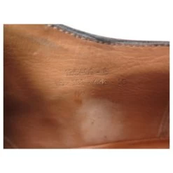 JM WESTON SHOES 448 DERBY STRAIGHT ENDS 9.5C 43.5 BLACK LEATHER SHOES -Jm Menswear 329309 7