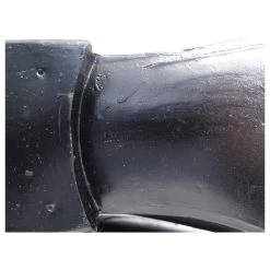 JM WESTON DERBY SHOES 427 12E LARGE 46 BLACK LEATHER + STAINLESS STEEL SHOES -Jm Menswear 330568 4