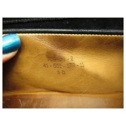 SHOES MANUFACTURE JM WESTON LOAFERS 179 6D 40 BLACK SUEDE STAINLESS STEEL -Jm Menswear 348895 6