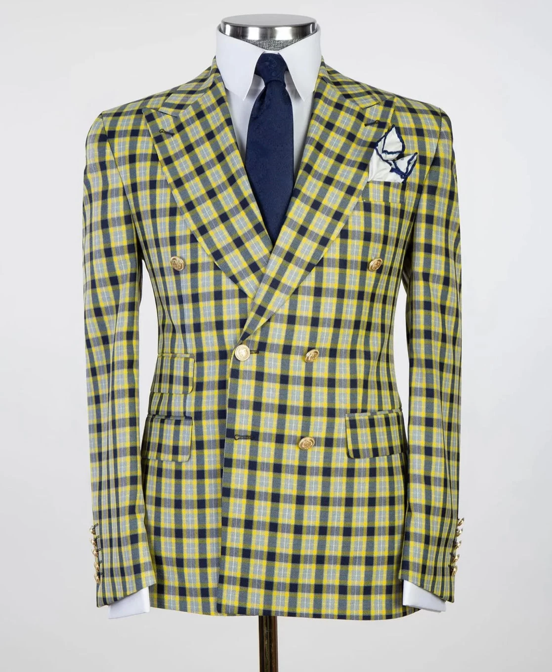 Gold Double Breasted 3 Gold Double Breasted