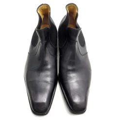 JM WESTON INFORMAL SHOES 457 8D 42 BLACK LEATHER CHELSEA LOW BOOT -Jm Menswear 357822 5