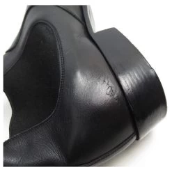 JM WESTON INFORMAL SHOES 457 8D 42 BLACK LEATHER CHELSEA LOW BOOT -Jm Menswear 357822 8