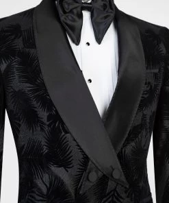 Black Cross Collar Tuxedo 11 Black Cross Collar Tuxedo -Jm Menswear 3FCA674E 76C1 4F44 8748 40F702BA335A