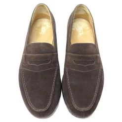 JM WESTON LOAFERS 180 8D 42 BROWN VELVET SUEDE SHOES -Jm Menswear 411193 5