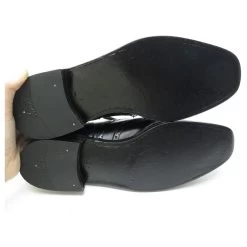 JM WESTON CLASSIC WING TIP SHOES 376 Richelieu 7E 41 LARGE FITTINGS Black -Jm Menswear 411334 3