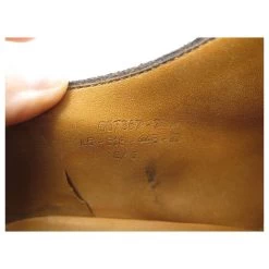 JM WESTON SHOES 448 Derby 8.5C 42.5 BROWN SUEDE ARNYS SHOE STICKERS -Jm Menswear 411336 7