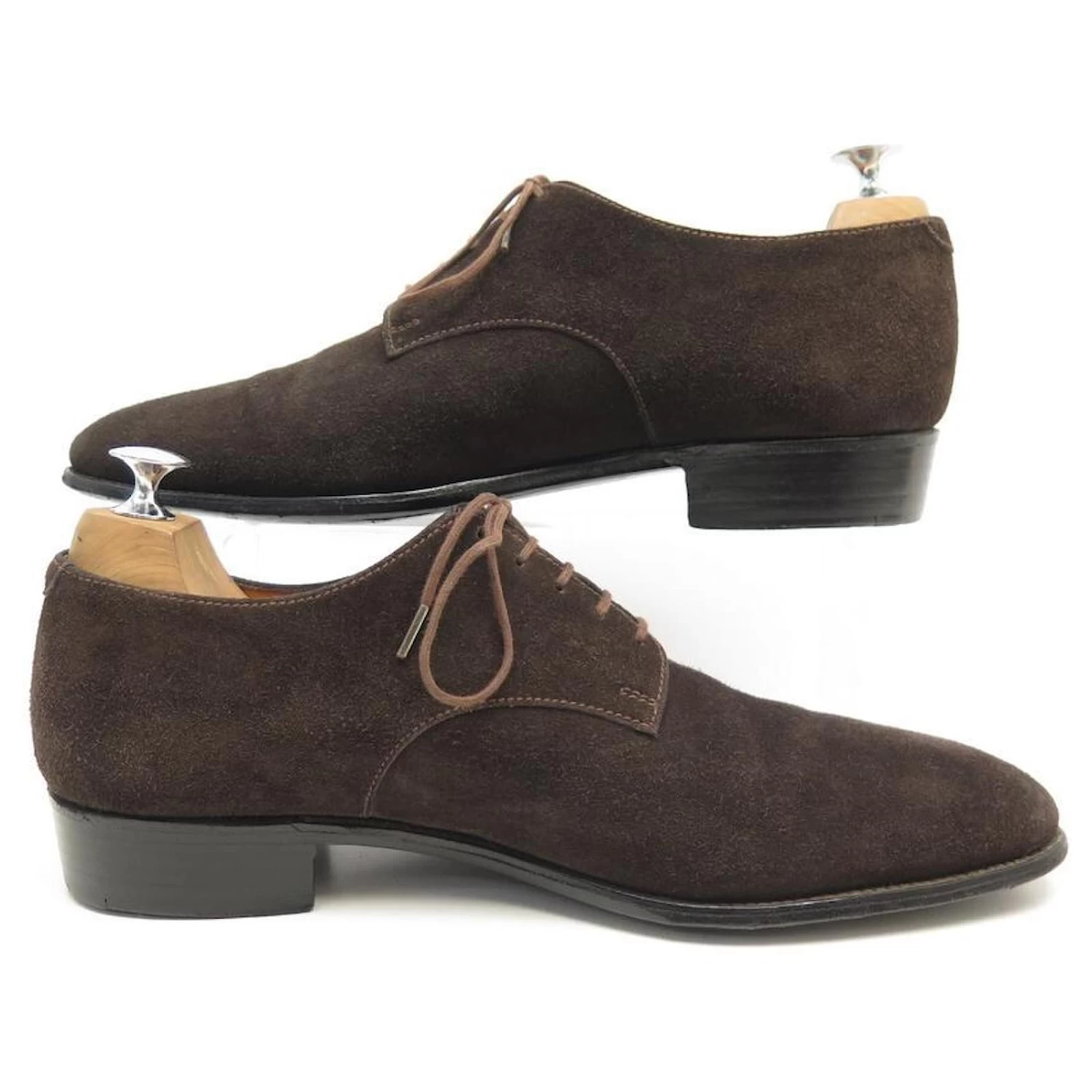 JM WESTON SAVILE MANUFACTURE SHOES 575 SUEDE DERBY 8.5E 42.5 L SHOES Brown 4 JM WESTON SAVILE MANUFACTURE SHOES 575 SUEDE DERBY 8.5E 42.5 L SHOES Brown - Image 2
