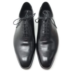 JM WESTON RICHELIEU CYCLING SHOES 496 10E 44 BLACK LEATHER PRINT -Jm Menswear 444643 5