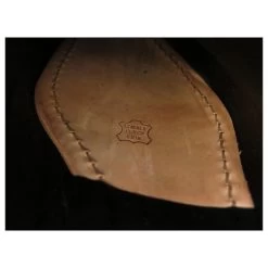 JM WESTON RICHELIEU CYCLING SHOES 496 10E 44 BLACK LEATHER PRINT -Jm Menswear 444643 7