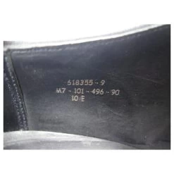 JM WESTON RICHELIEU CYCLING SHOES 496 10E 44 BLACK LEATHER PRINT -Jm Menswear 444643 8