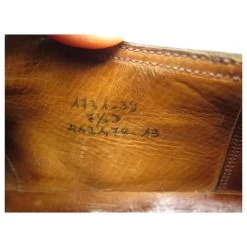 JM WESTON LOAFERS WITH BUCKLE 7.5D 41.5 42 Black Crocodile Leather -Jm Menswear 470759 7