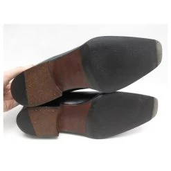 JM WESTON BEAUBOURG SHOES 631 Boots 7C 41 THIN BLACK LEATHER BOOTS -Jm Menswear 509409 3