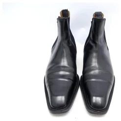 JM WESTON BEAUBOURG SHOES 631 Boots 7C 41 THIN BLACK LEATHER BOOTS -Jm Menswear 509409 5