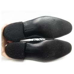 JM WESTON RICHELIEU SHOES 306 Leather Kid 7.5C 41.5 + SHOES Black -Jm Menswear 535026 3