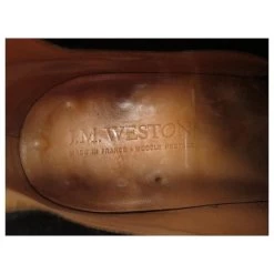 JM WESTON SHOES INFORMAL ANKLE BOOTS 457 8.5D 42.5 BROWN LEATHER SHOES -Jm Menswear 562136 6