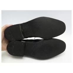 VINTAGE SHOES JM WESTON RICHELIEU FLOWER TOE 7.5E 41.5 BLACK LEATHER SHOE 14 VINTAGE SHOES JM WESTON RICHELIEU FLOWER TOE 7.5E 41.5 BLACK LEATHER SHOE -Jm Menswear 562139 3