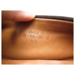 JM WESTON SHOES 180 Church´s Loafers 7.5E 42 BROWN SUEDE SUEDE SHOES -Jm Menswear 562142 7