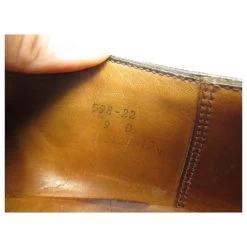 JM WESTON DERBY HALF HUNTING SHOES 598 9D 43 BLACK LEATHER SHOES -Jm Menswear 566307 7