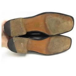 JM WESTON BOOTS 689 9.5C 43.5 THIN BLACK LEATHER BOOTS SHOES -Jm Menswear 588627 3