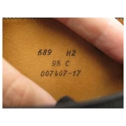 JM WESTON BOOTS 689 9.5C 43.5 THIN BLACK LEATHER BOOTS SHOES -Jm Menswear 588627 7