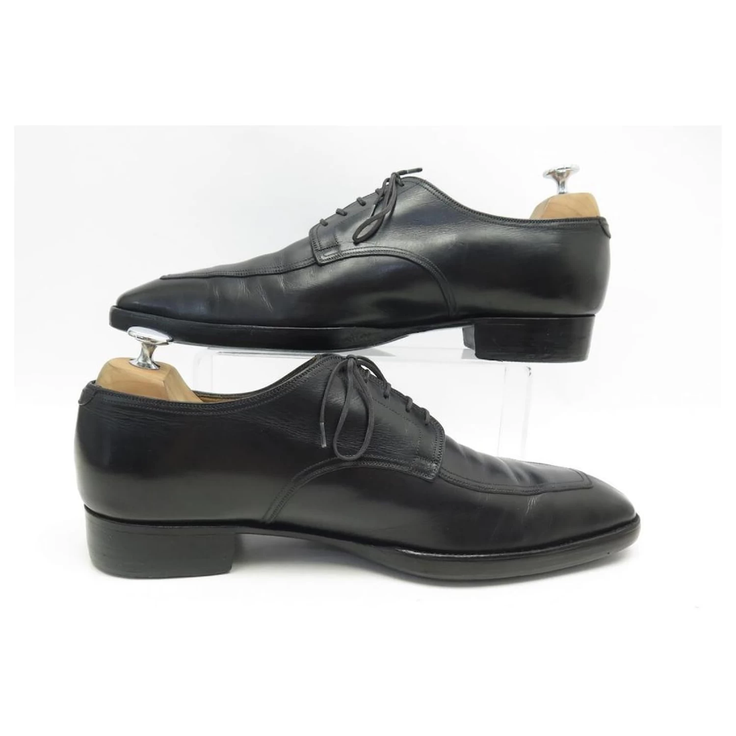 JM WESTON DERBY BEAUBOURG SHOES 9.5E 43.5 BLACK LEATHER SHOES 4 JM WESTON DERBY BEAUBOURG SHOES 9.5E 43.5 BLACK LEATHER SHOES - Image 2
