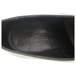 JM WESTON SHOES 371 Derby 2 Carnations 8.5D 42.5 BLACK LEATHER + SLEEVES -Jm Menswear 671078 4