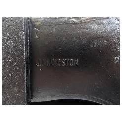 JM WESTON LOAFERS 180 7.5D 41.5 BLACK LEATHER STAINLESS STEEL SHOES -Jm Menswear 678845 4