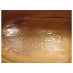 JM WESTON LOAFERS 180 7.5D 41.5 BLACK LEATHER STAINLESS STEEL SHOES -Jm Menswear 678845 6