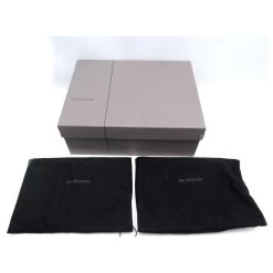 JM WESTON SHOES 457 INFORMAL BOOTS 9.5E 43.5 BLACK LEATHER LOW BOOTS -Jm Menswear 699550 8