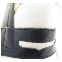 JM WESTON LOAFERS 8D 42 TWO-TONE LEATHER WHITE BLUE LEATHER SHOES -Jm Menswear 721840 8