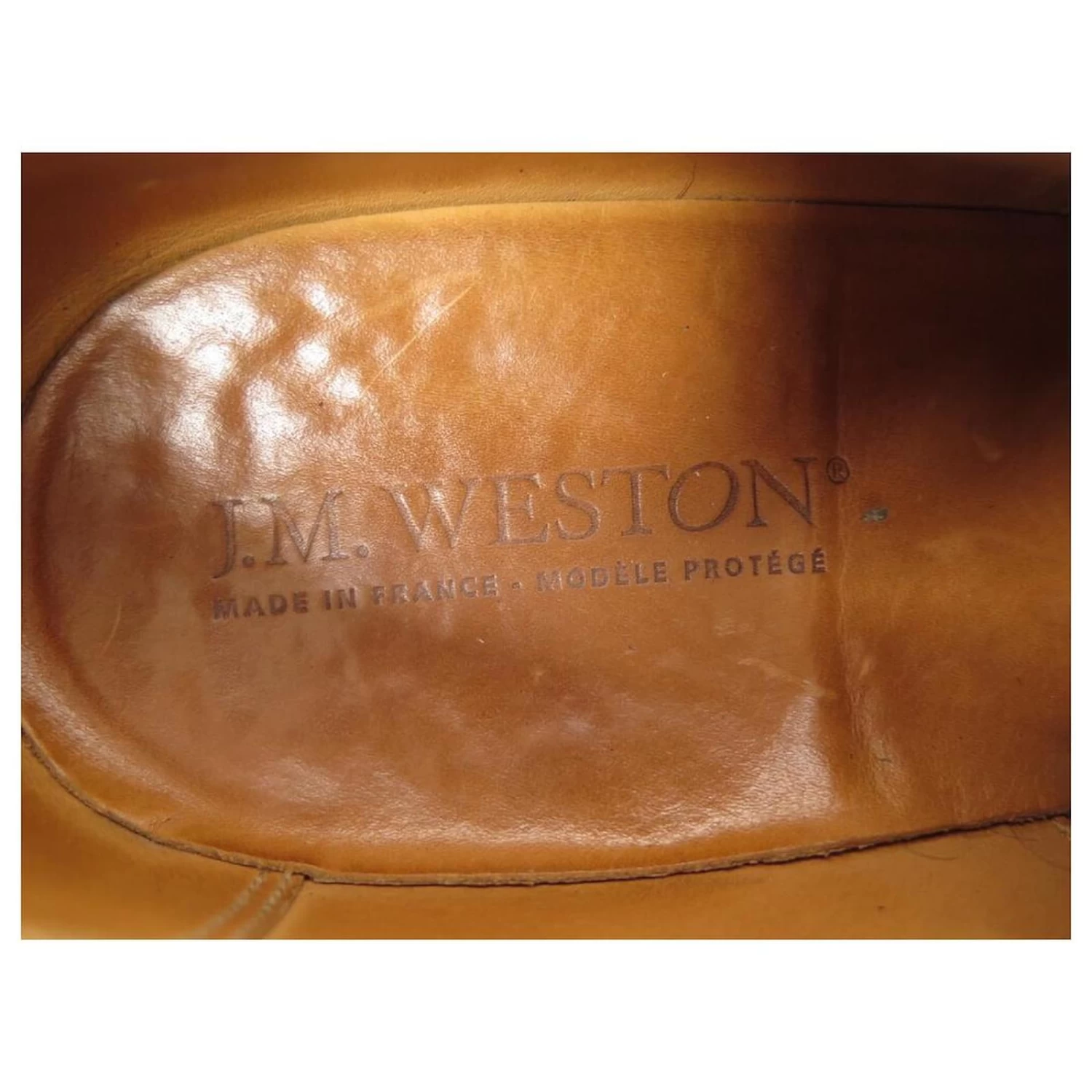 JM WESTON SHOES 300 Richelieu 7.5E 41.5 LARGE BROWN LEATHER BROWN SHOES 7 JM WESTON SHOES 300 Richelieu 7.5E 41.5 LARGE BROWN LEATHER BROWN SHOES - Image 5
