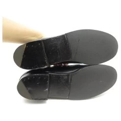 VINTAGE JM WESTON SHOES 180 Church´s Loafers 8.5b 42.5 FINE LEATHER PECARI SHOES Black -Jm Menswear 728432 3