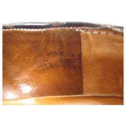 JM WESTON LOAFERS 180 8b 41.5 42 FINE LEATHER CROCO LOAFERS SHOES Black -Jm Menswear 736892 6