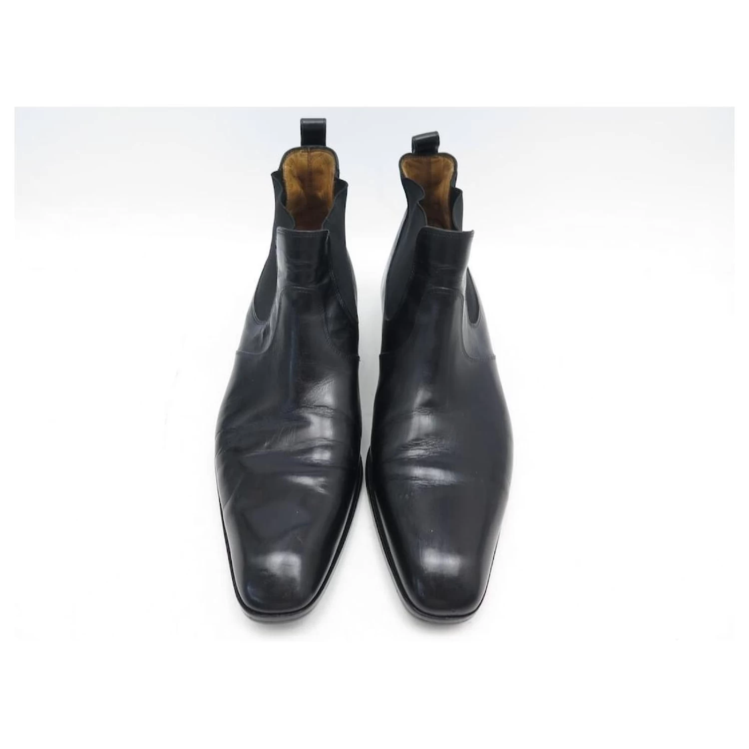 JM WESTON BOOTS 457 INFORMAL 8.5D 42.5 BLACK LEATHER LOW BOOTS 7 JM WESTON BOOTS 457 INFORMAL 8.5D 42.5 BLACK LEATHER LOW BOOTS - Image 5