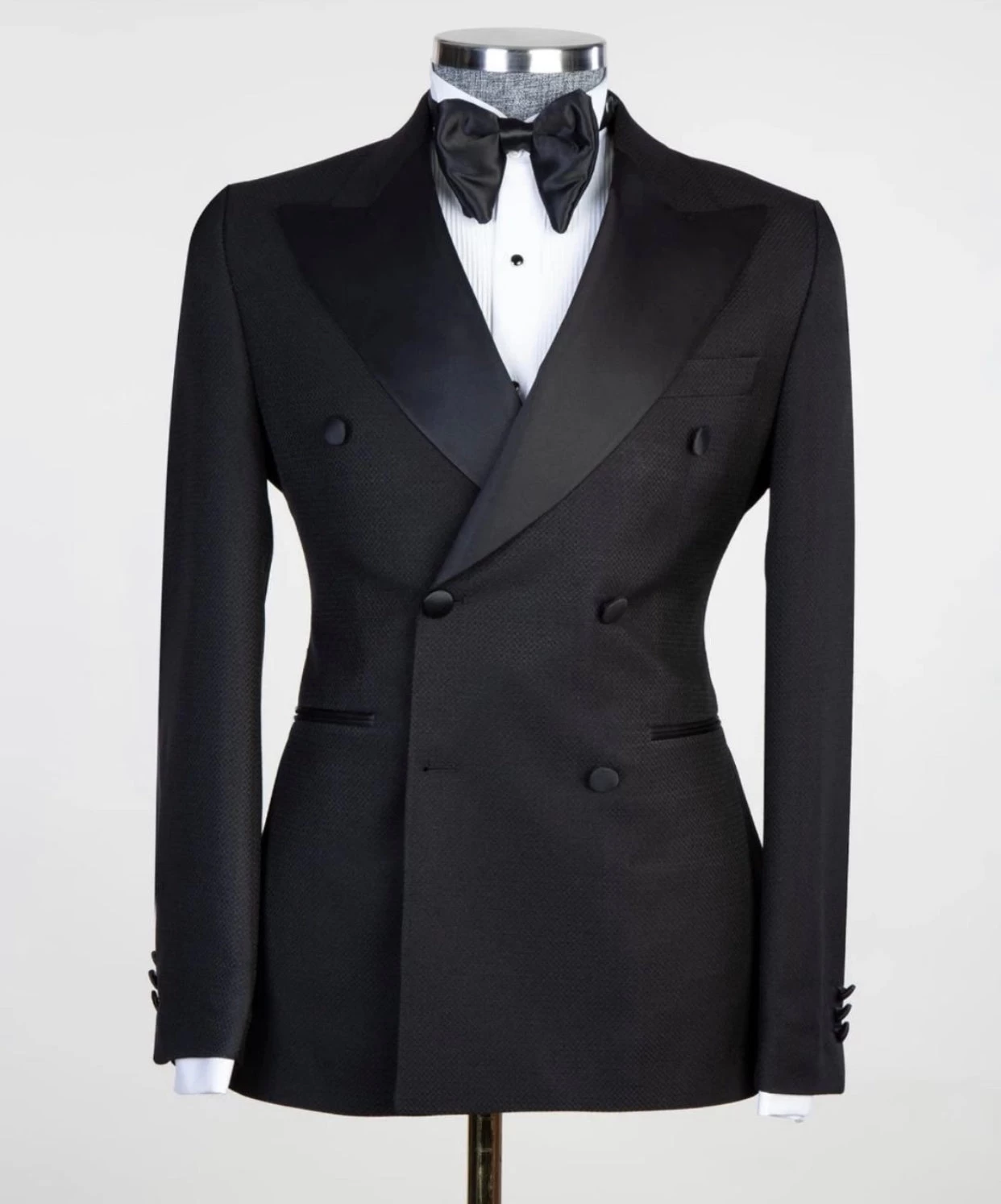 Black Double Breasted Tuxedo 3 Black Double Breasted Tuxedo