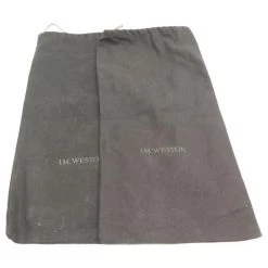 JM WESTON RICHELIEU SHOES 307 7.5E 41.5 Wide 42 GOAT LEATHER SHOES Black -Jm Menswear 784693 8