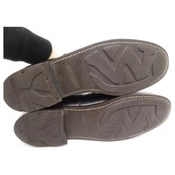 JM WESTON DERBY GOLF SHOES 641 11b 45 THIN BROWN LEATHER SHOES -Jm Menswear 784813 3