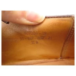 JM WESTON DERBY GOLF SHOES 641 11b 45 THIN BROWN LEATHER SHOES -Jm Menswear 784813 5